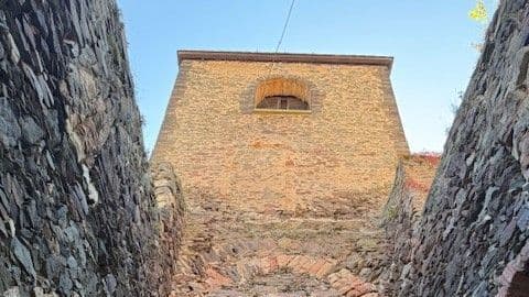 Sicht zum fehlenden Dach