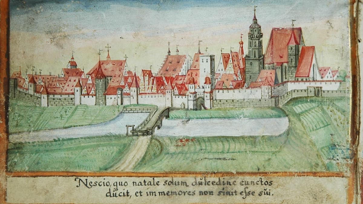 Aquarell, Michael Eder, 1652