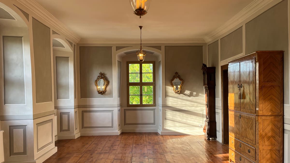 Grauer Salon mit Gestaltung des Barock um 1758