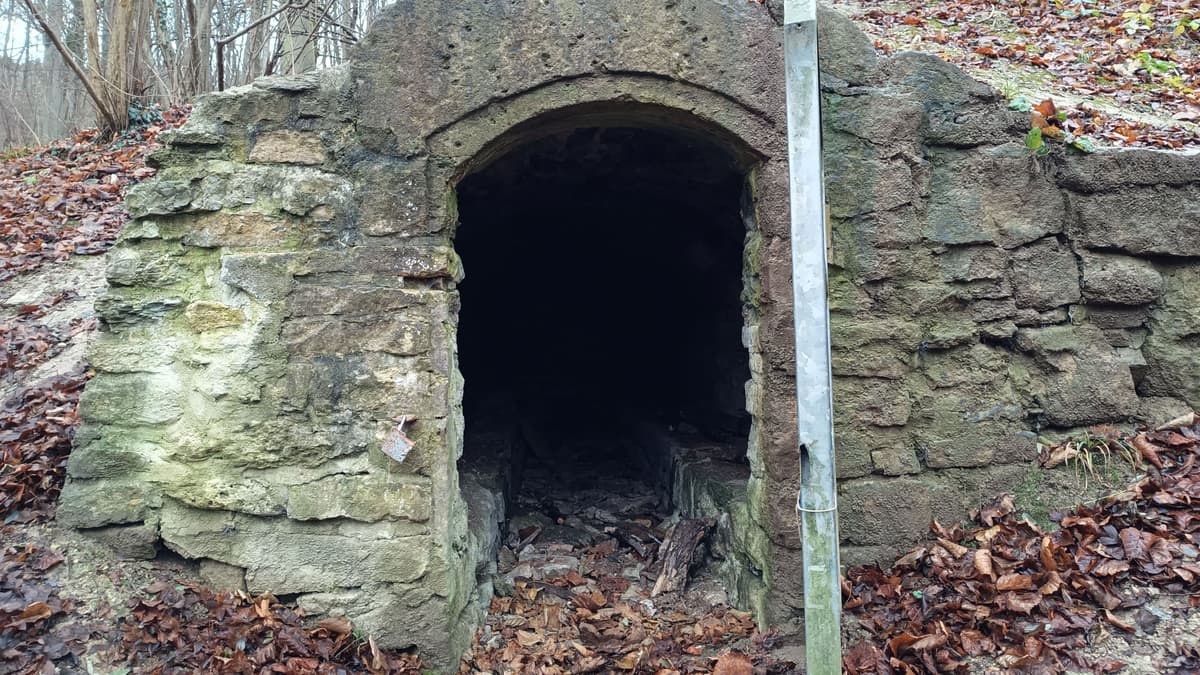 Eingang der Quellstube an der Trießnitz