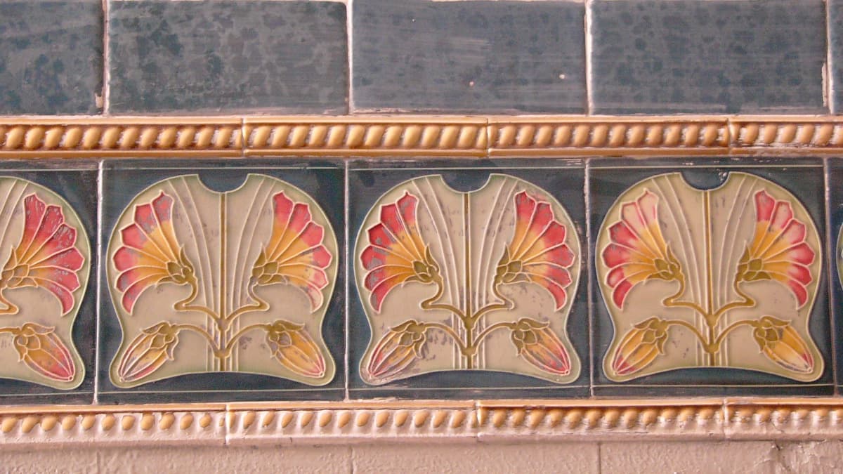 Kacheln im Treppenhaus