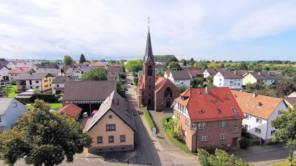 Waldenserkirche von oben