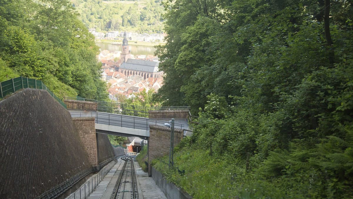 Bergbahn-Strecke