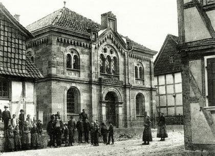 Die ehemalige Synagoge in Abterode (um 1900)