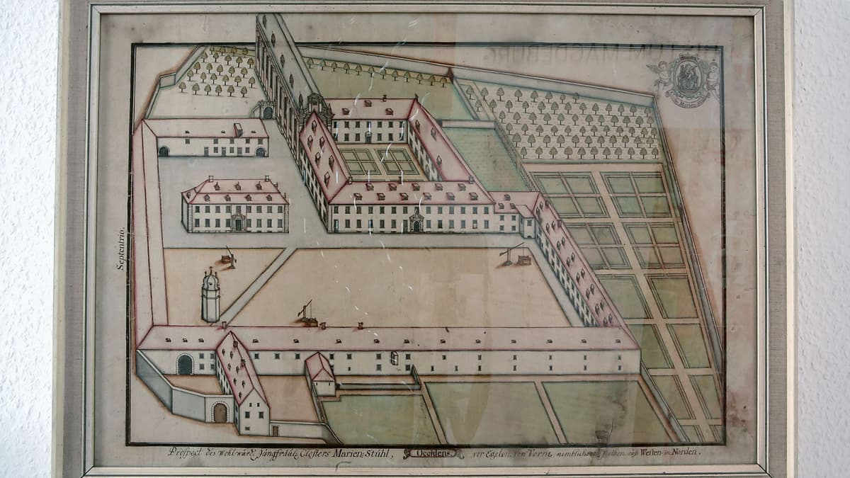 Bauplan des Kloster um 1700