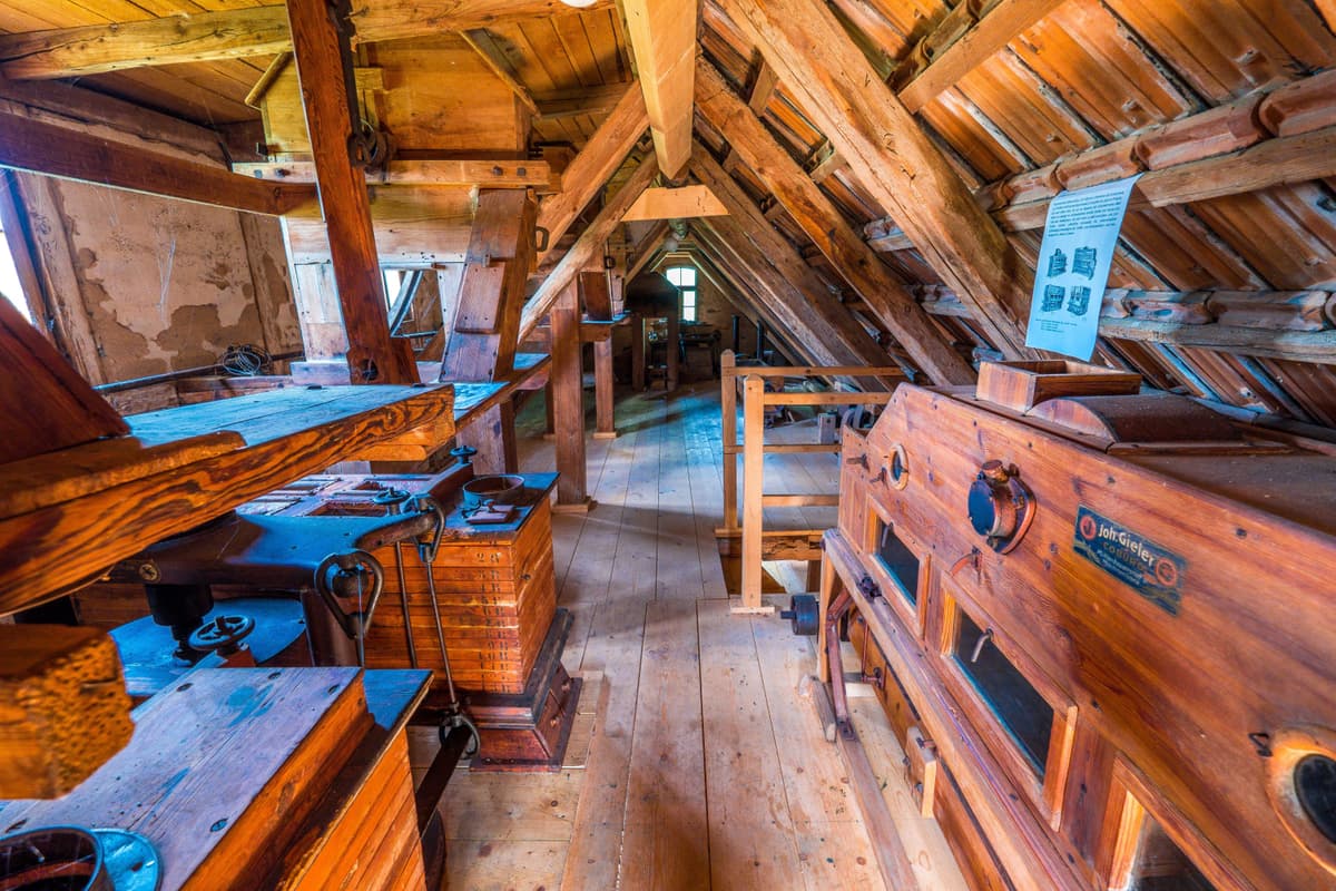Plansichterboden der Mühle