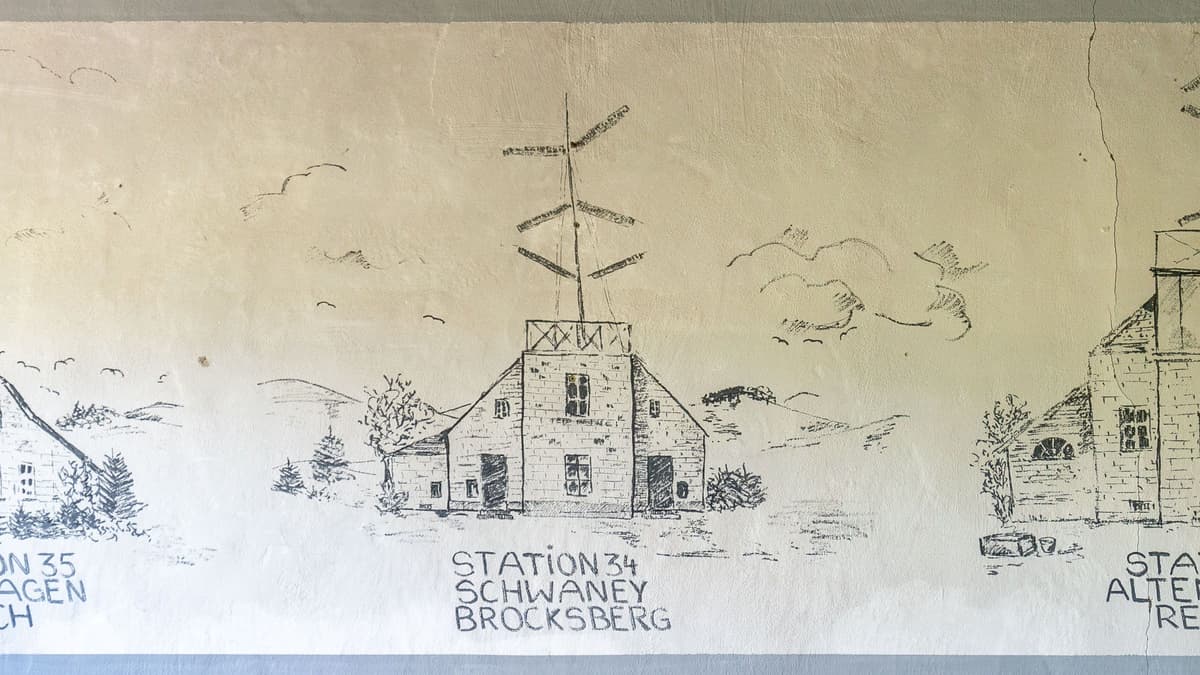 Wandbild Telegrafenstation
