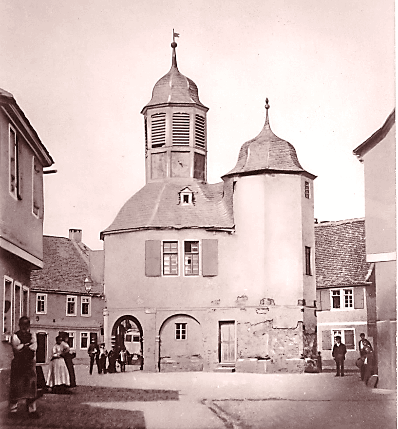 Foto Hugenottenrathaus ca. 1870