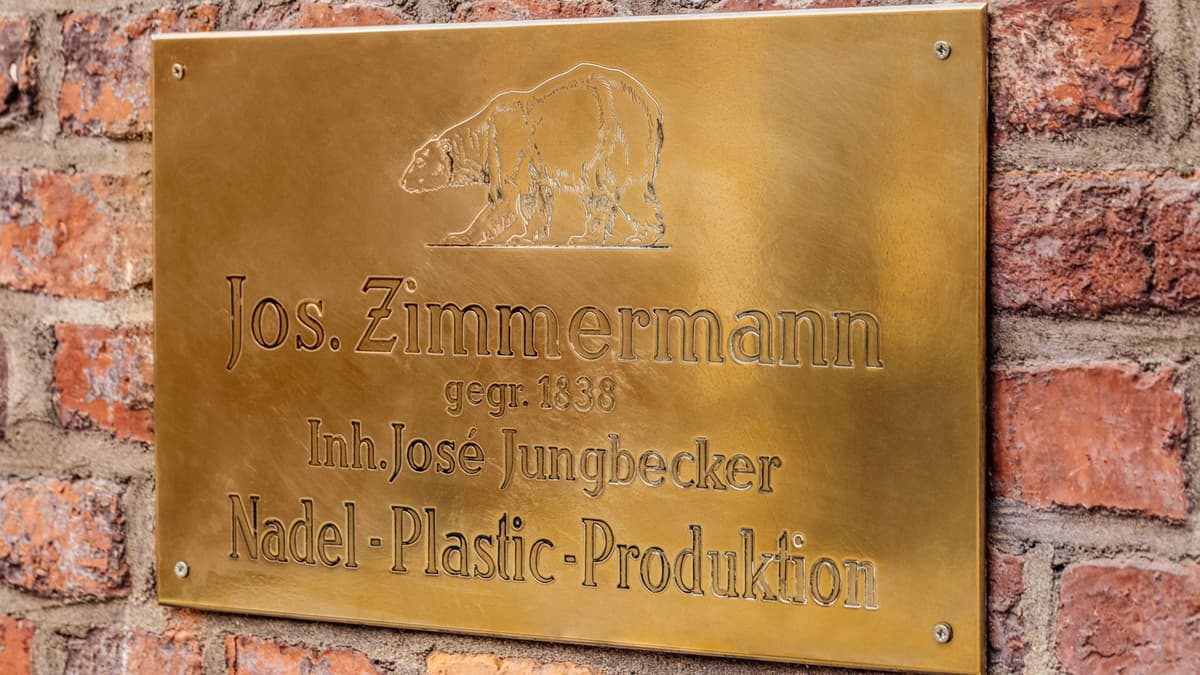 Jos. Zimmermann Firmenschild