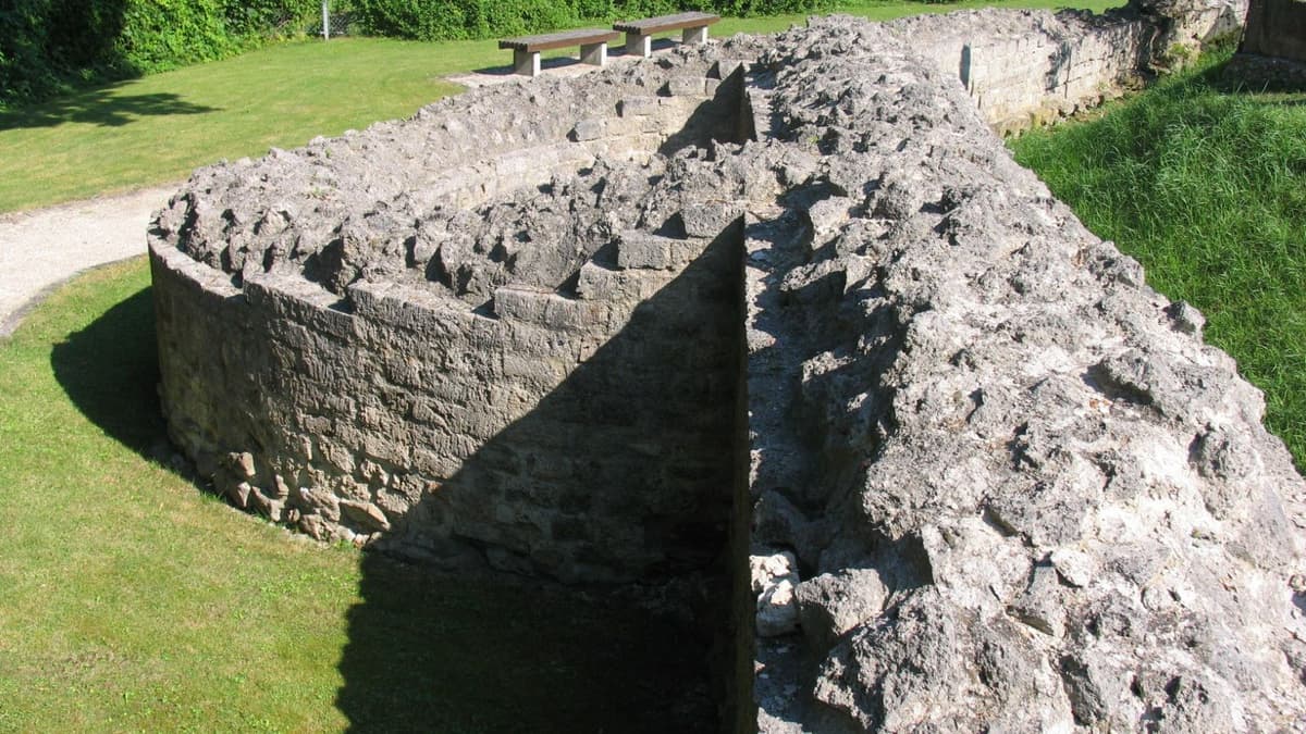 Blick in den Archäologischen Park Kellmünz