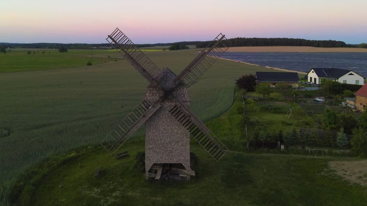 Bockwindmühle Ketzür Ansicht aus West