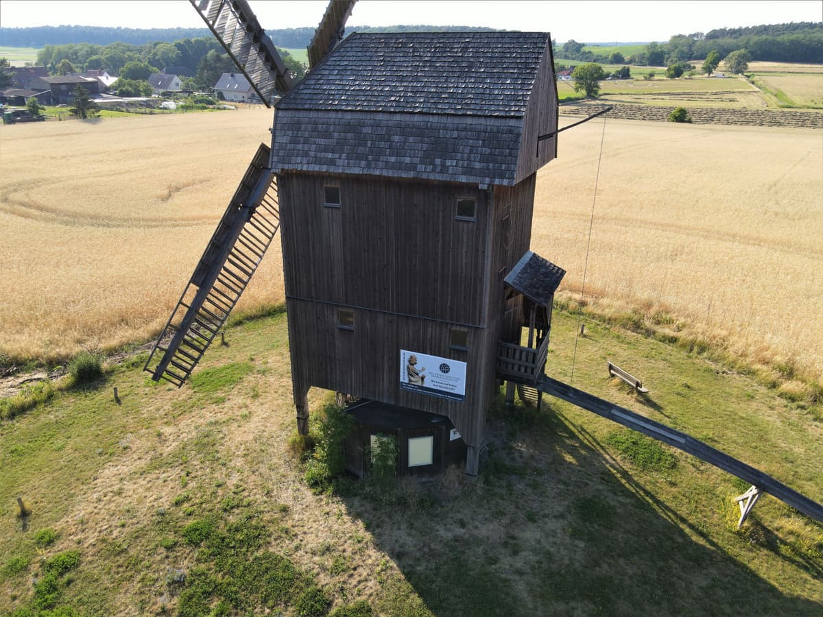 Bockwindmühle Ketzür Ansicht aus Süd-Ost