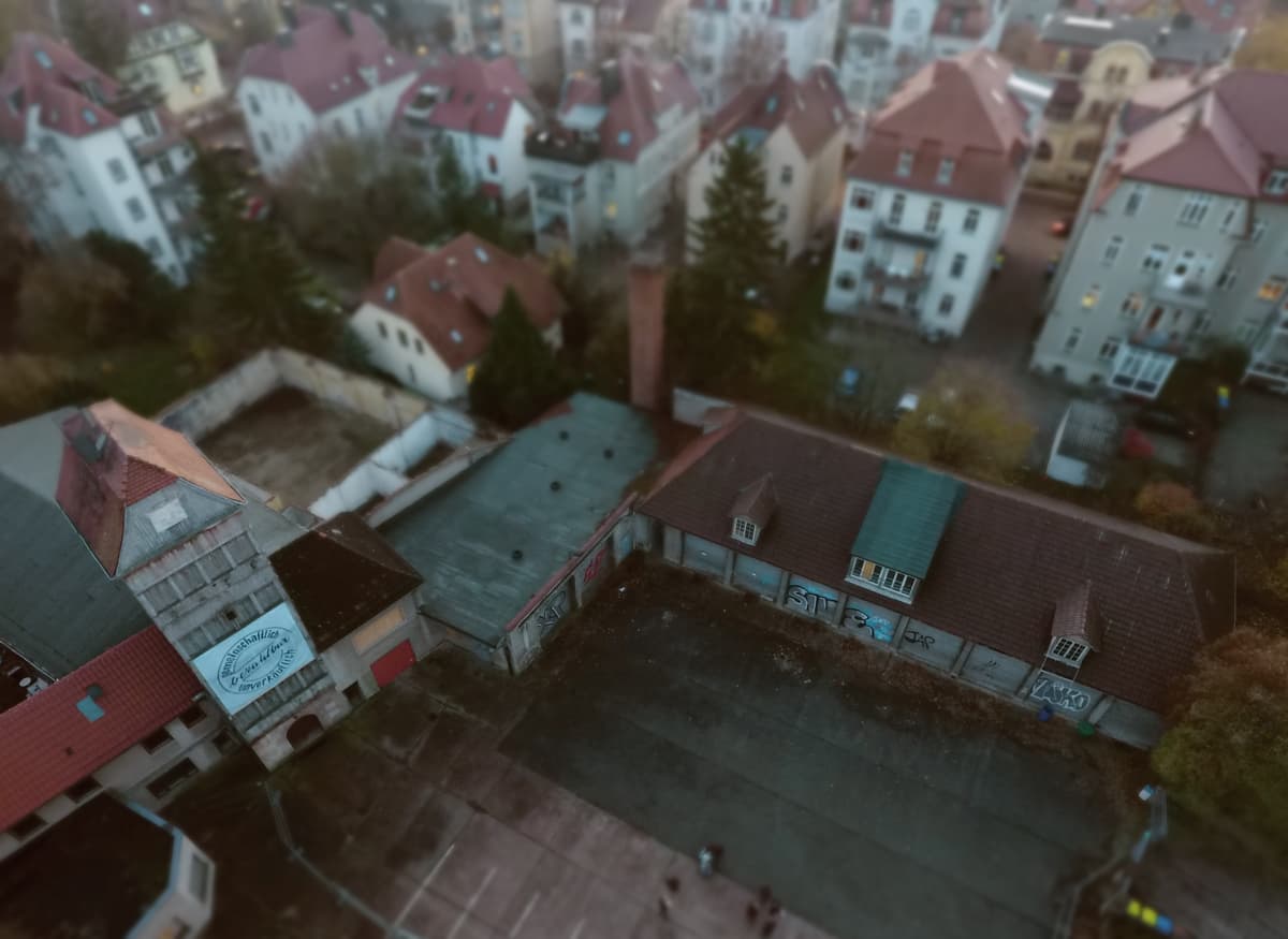 Alte Feuerwache 2020 (Luftaufnahme)
