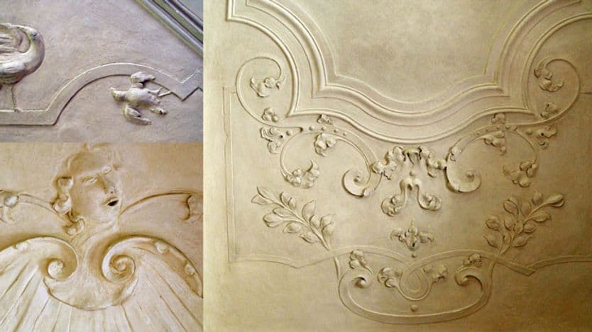 Schloss Treuen Barockstuckdecke