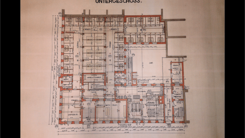 Grundriss Volksbad Mannheim Neckarstadt