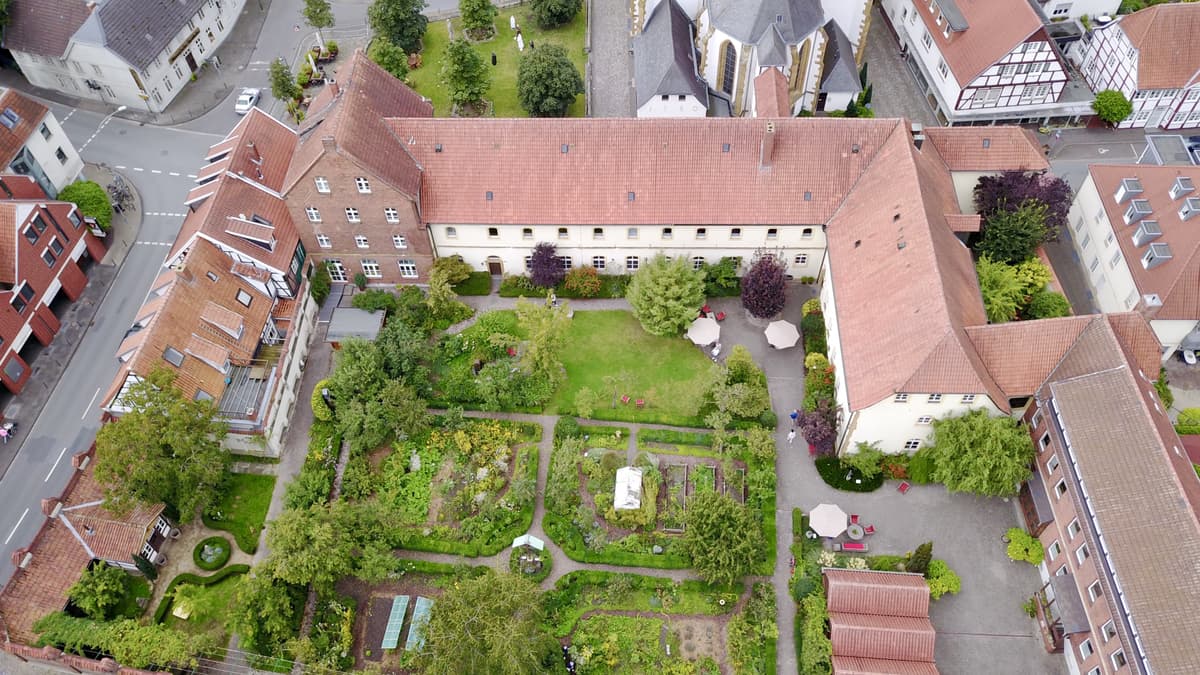 Kloster Wiedenbrück Luftaufnahme