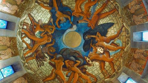 Deckengemälde im Denkmal