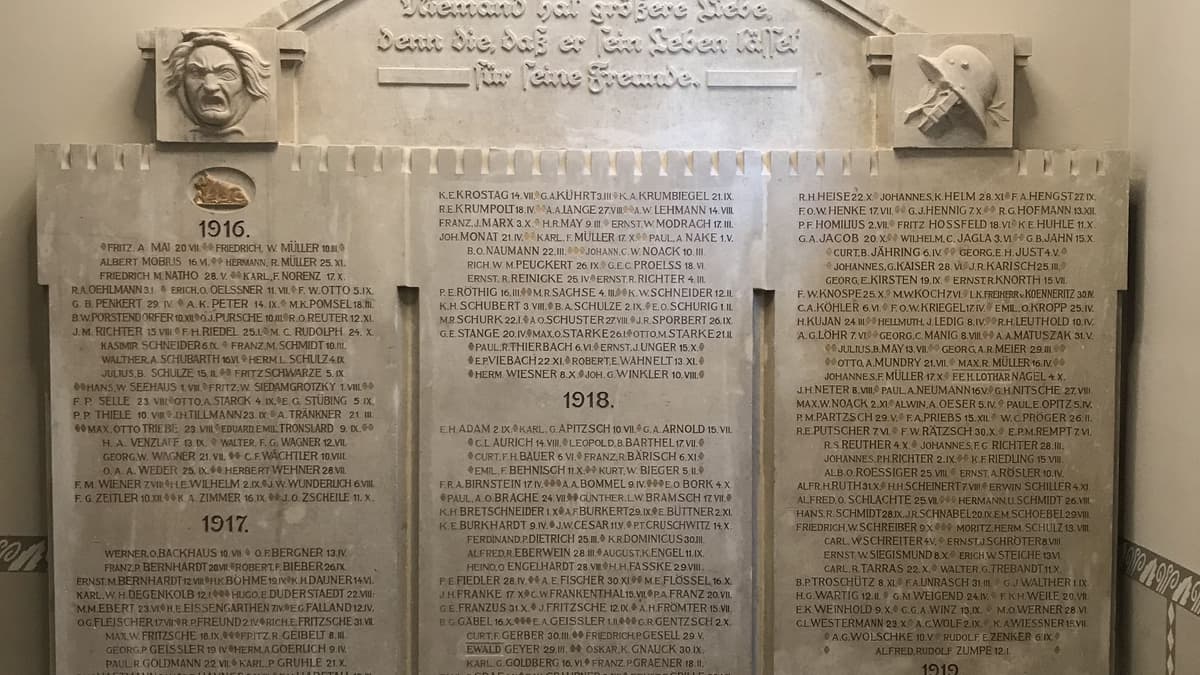 Ausschnitt Gefallenentafel