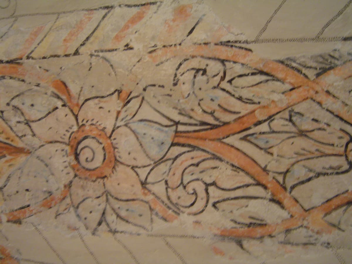 Barocke Blumen- und Flechtmalerei des Synagogenmalers Eliezer Susmann