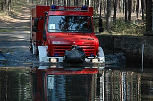 Befahrung der Wasserdurchfahrt