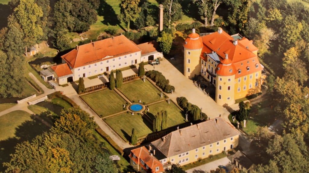 Luftaufnahme Schloss Milkel