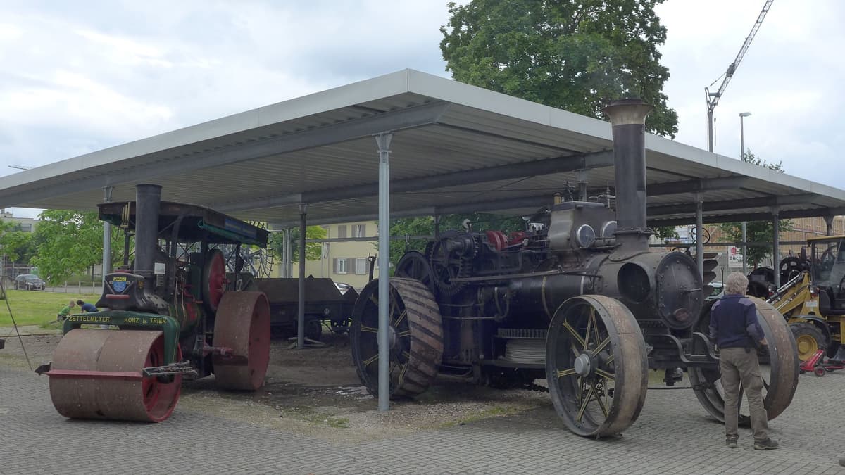 Dampfpflug Fowler 12136 und Zettelmeyer Walze