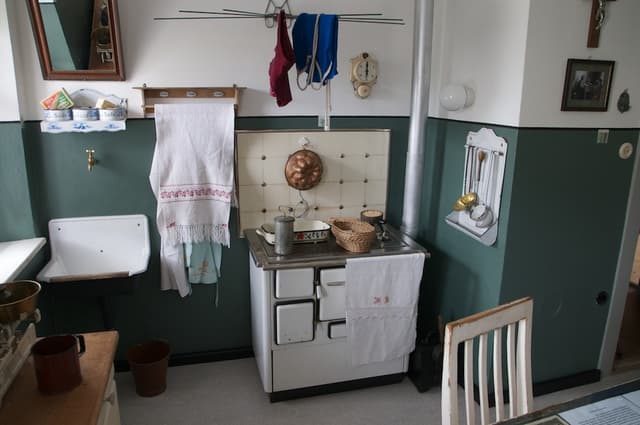 Fabrikarbeiterwohnung der Werkssiedlung der Bayerischen Kraftwerke AG