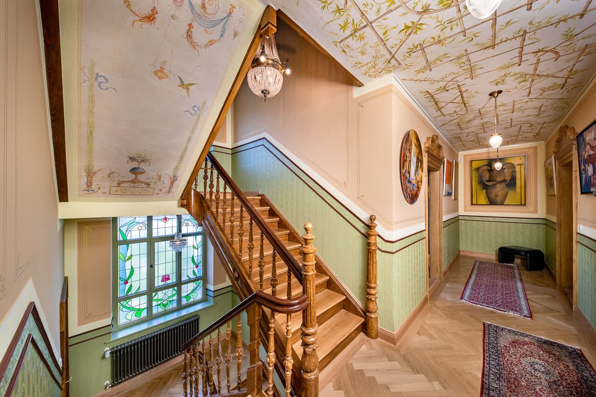 Blick in die Beletage der Villa Pittroff