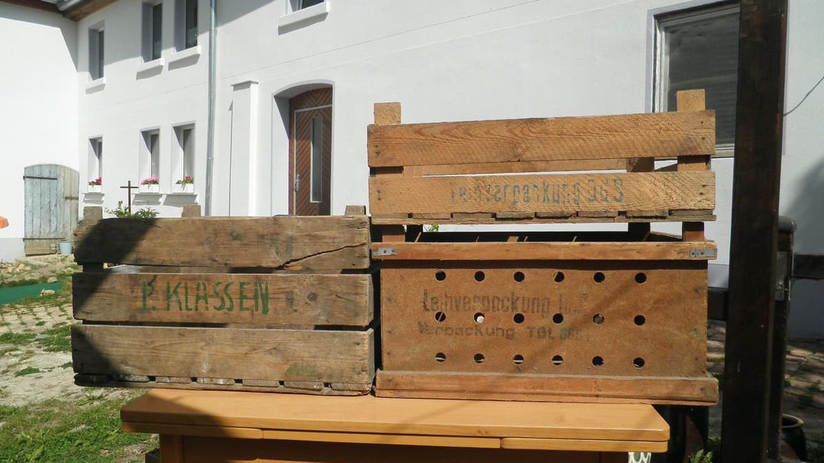 Historische Obstkisten