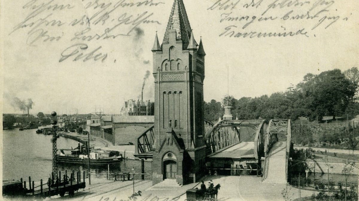 Hubbrücken, historische Aufnahme
