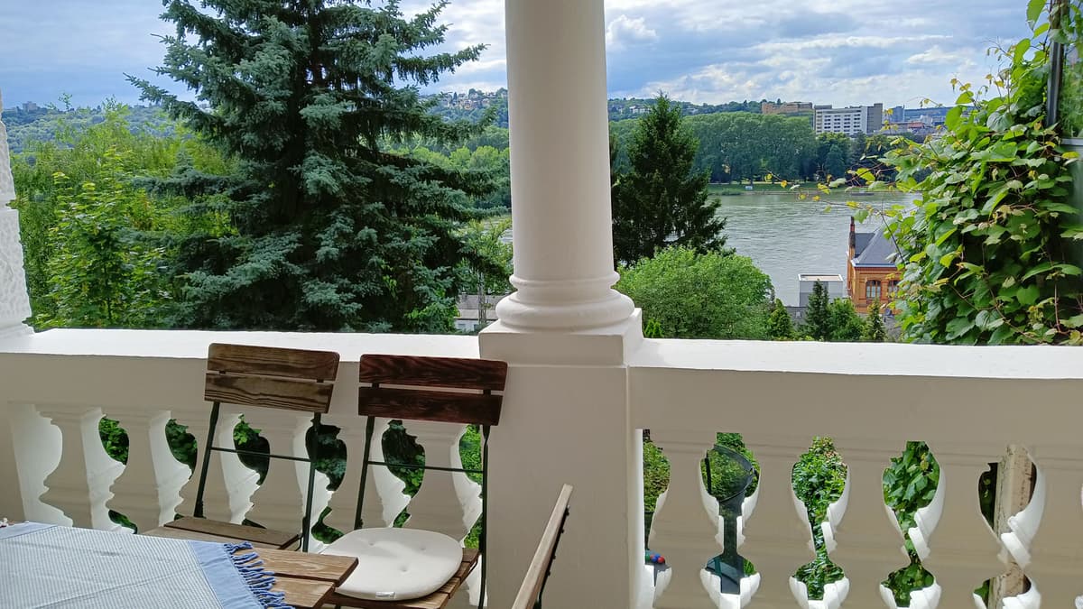 Aussicht vom Balkon