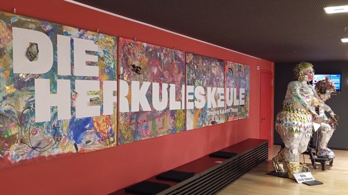 Actionpainting im Foyer