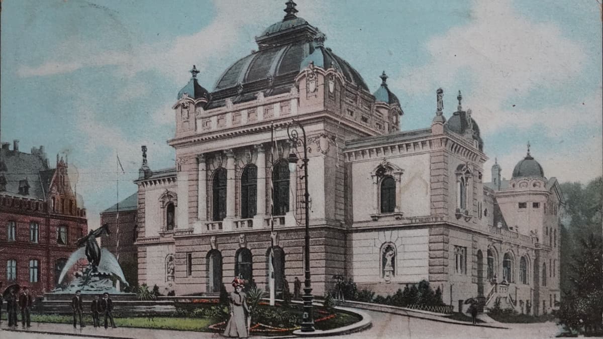 Stadthalle nach der Eröffnung, ca. 1902