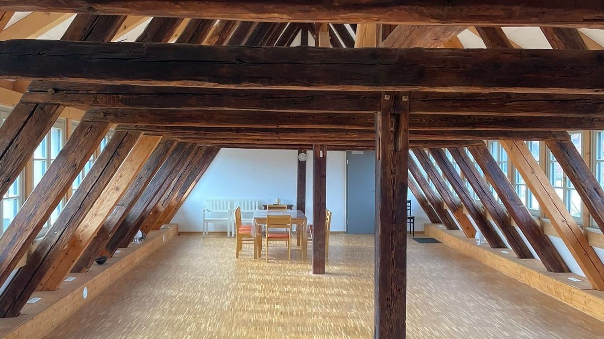 Saal im Dachgeschoss