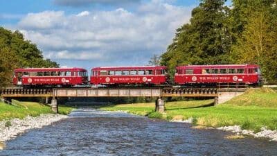 ROTER FLITZER überquert die Dreisam