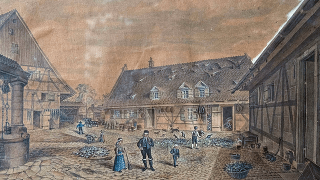 Hofanwesen „Beim Deutschherrn“ in Großreuth hinter der Veste