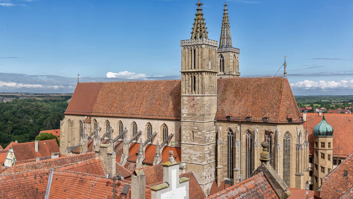 St.-Jakobskirche, Rothenburg ob der Tauber, Südostansicht
