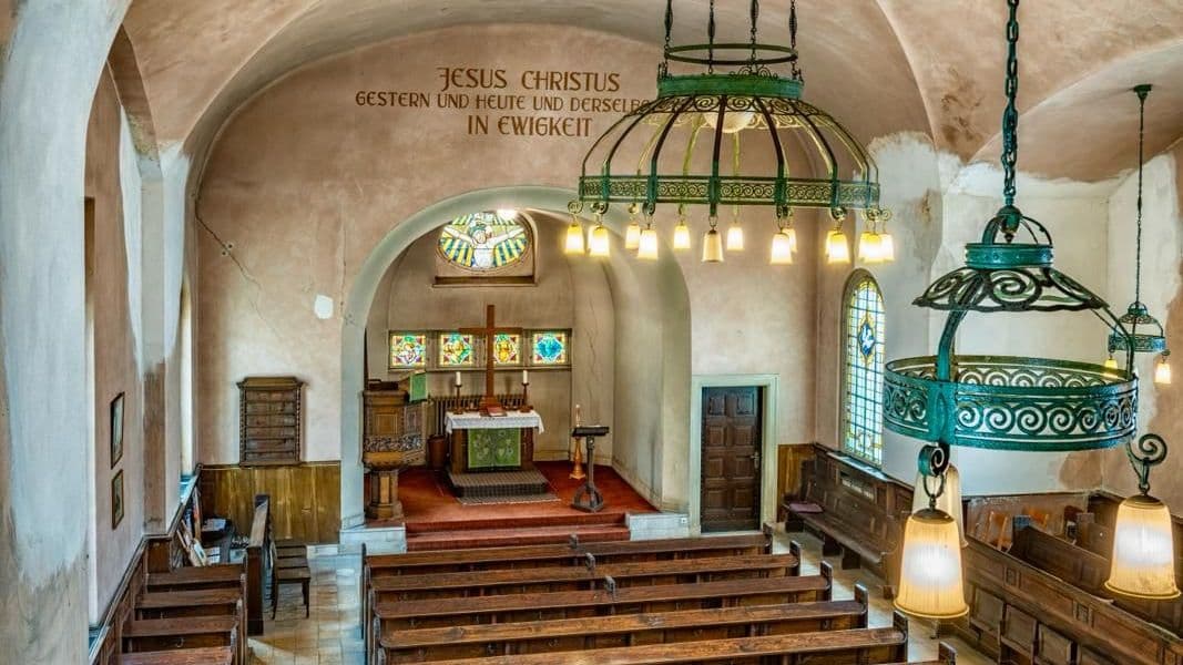 Innenansicht der Gottesackerkirche