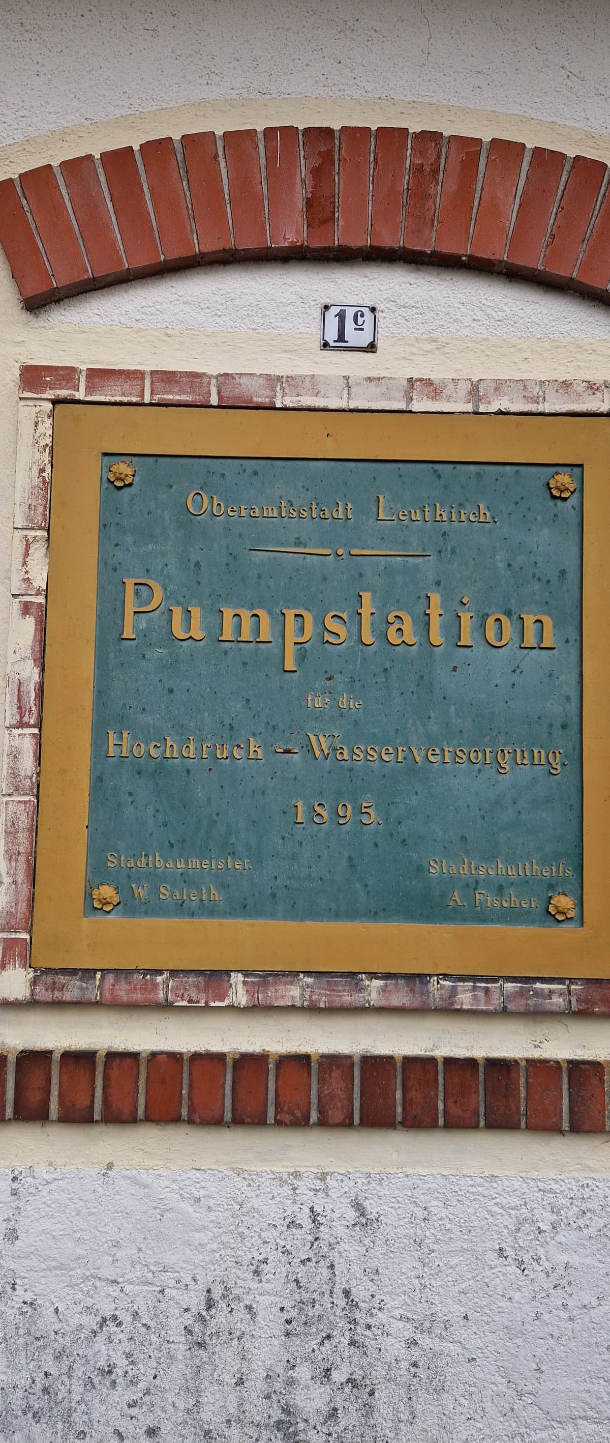 Pumpstation Schild
