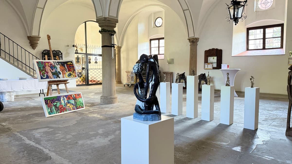 Kunst in der Toskanischen Säulenhalle