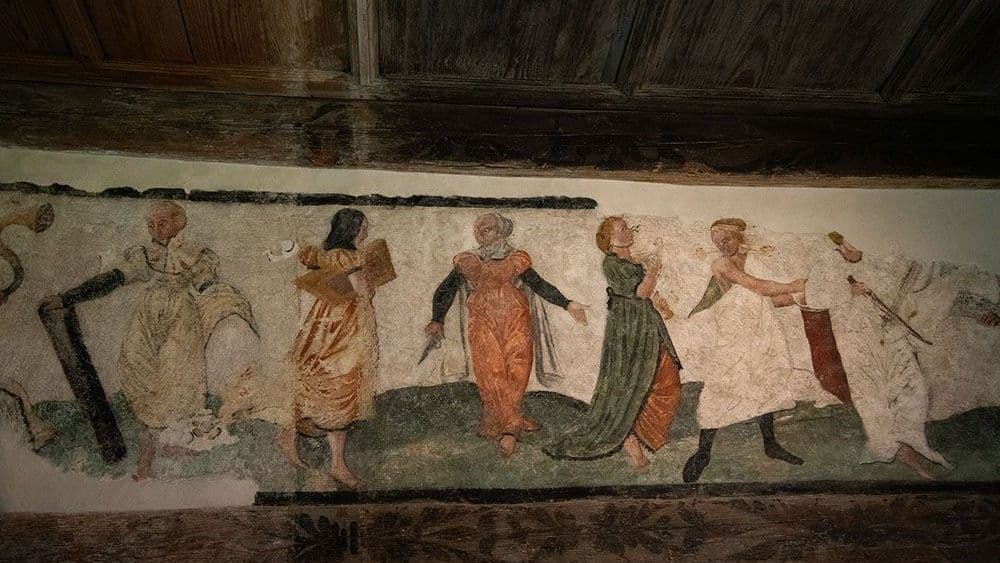 Historische Malereien im Schloss