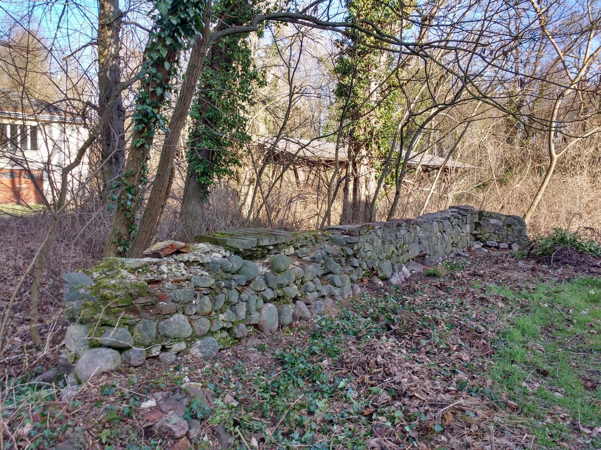 NO-Teilstück der Feldsteinmauer