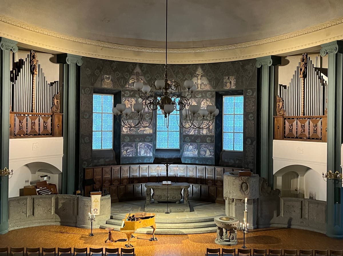 Innenraum der Gaisburger Kirche