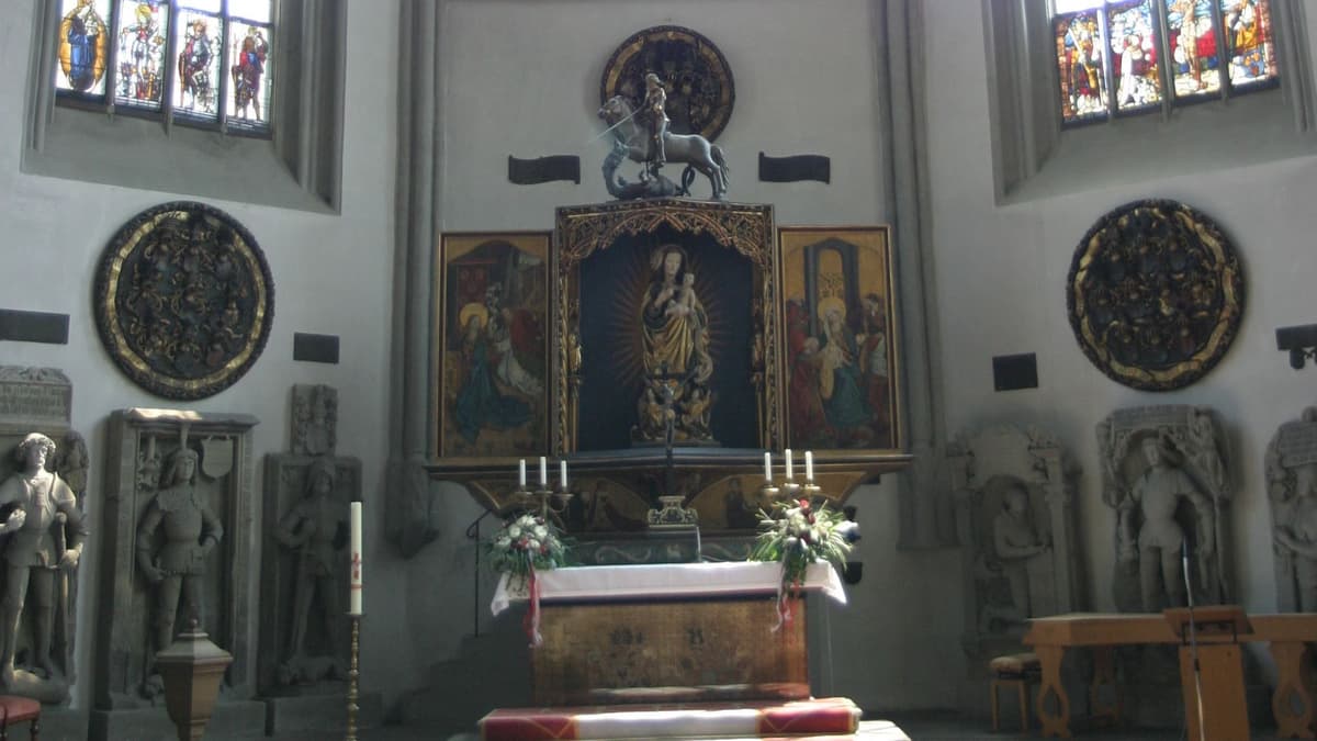 Altar in der Schwanenritterkapelle Ansbach