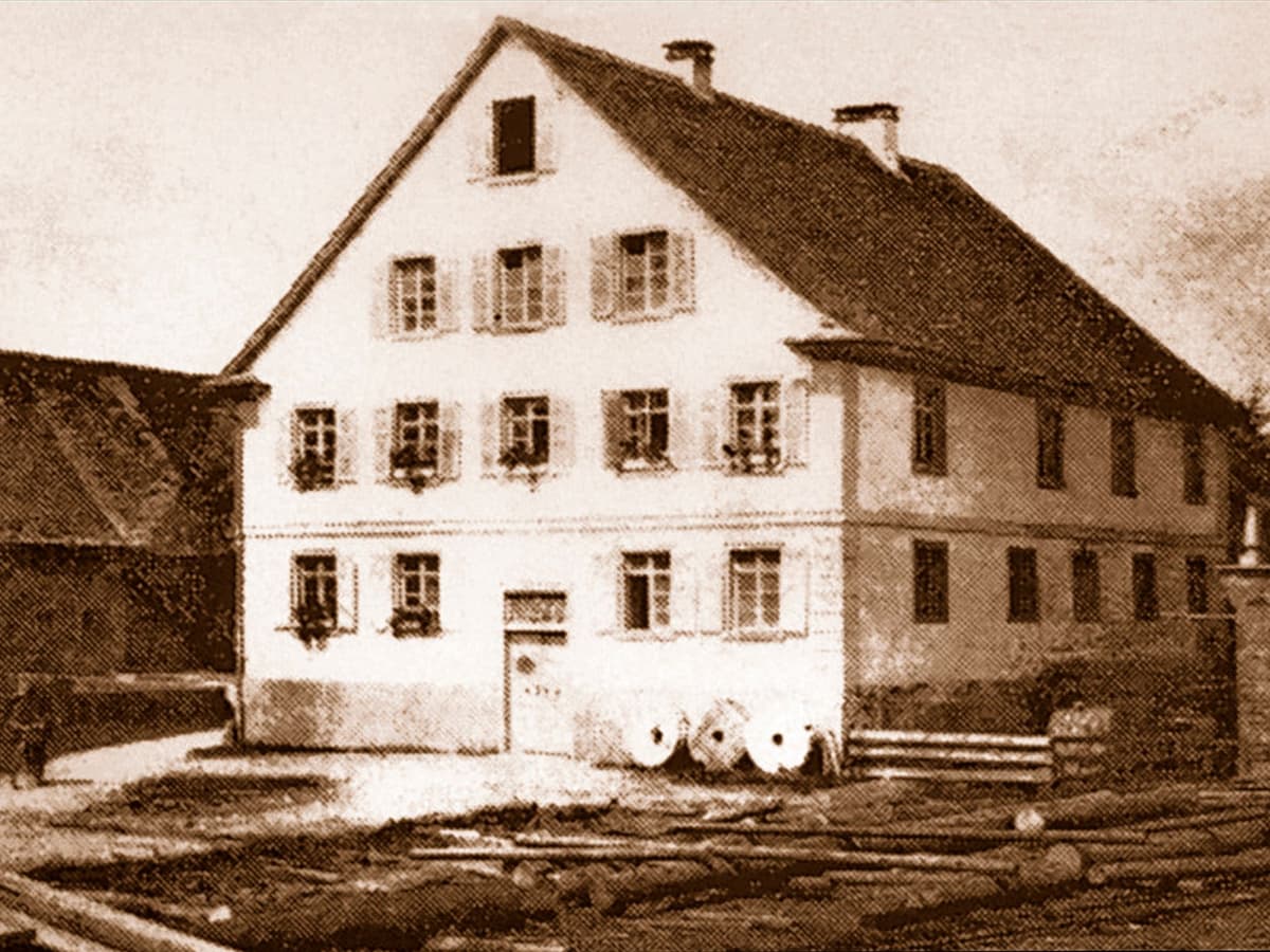Mühlengebäude um das Jahr 1880