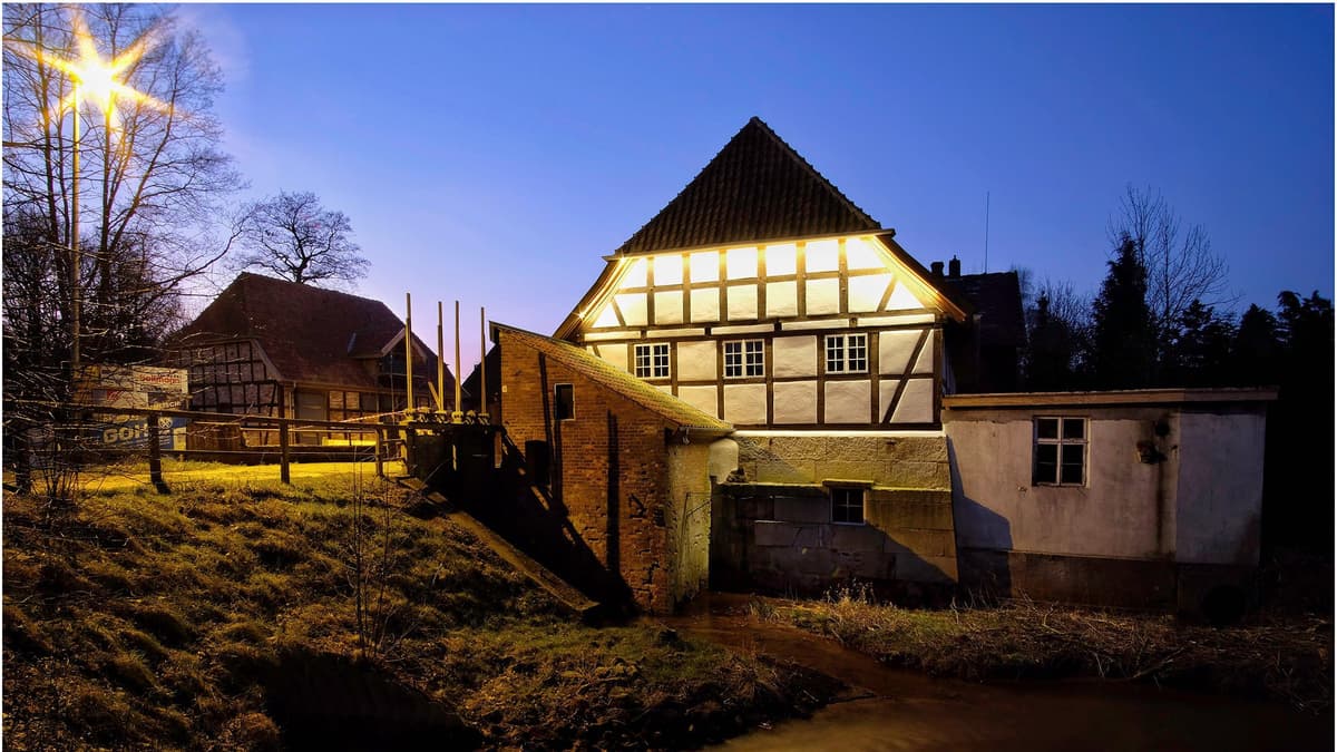 Wassermühle Neubruchhausen_abends