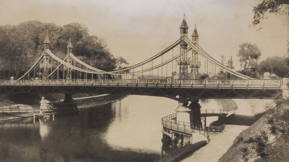 Mühlentorbrücke, historische Aufnahme um 1900