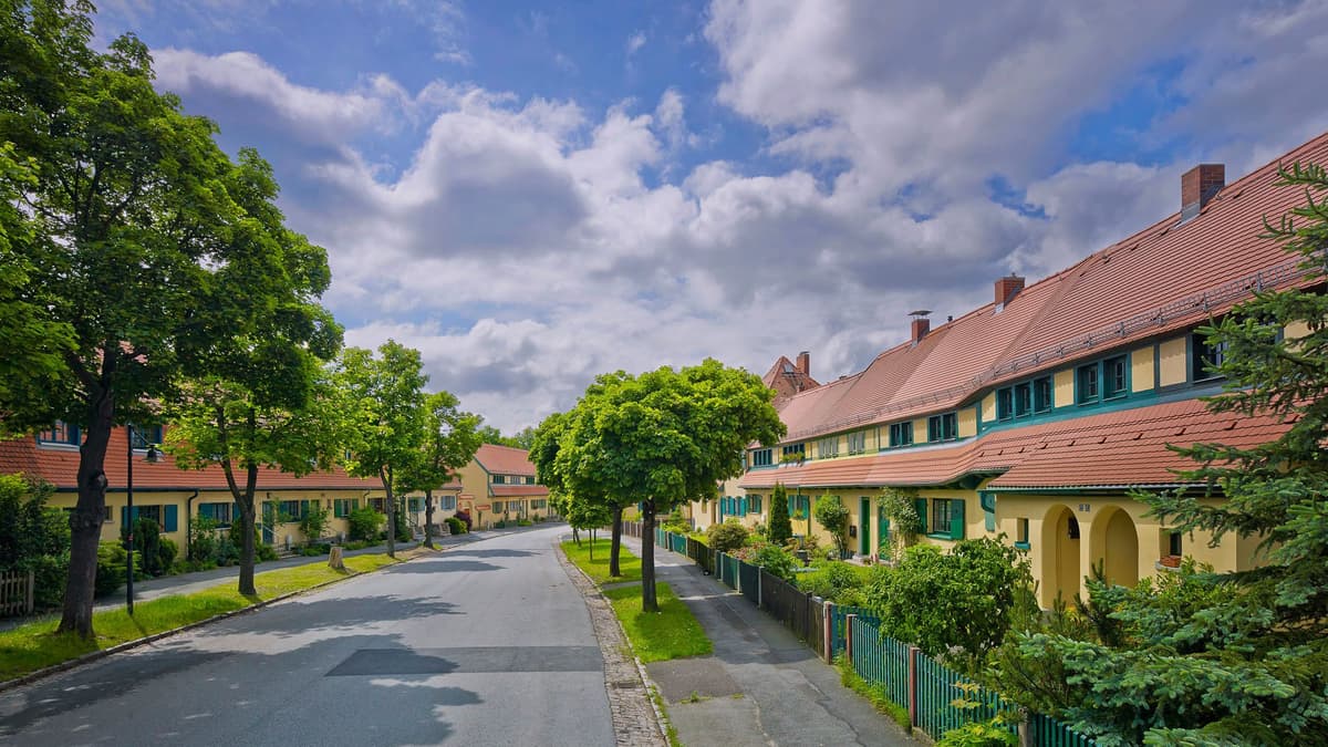 Gartenstadt Hellerau Straßenzug Am Grünen Zipfel