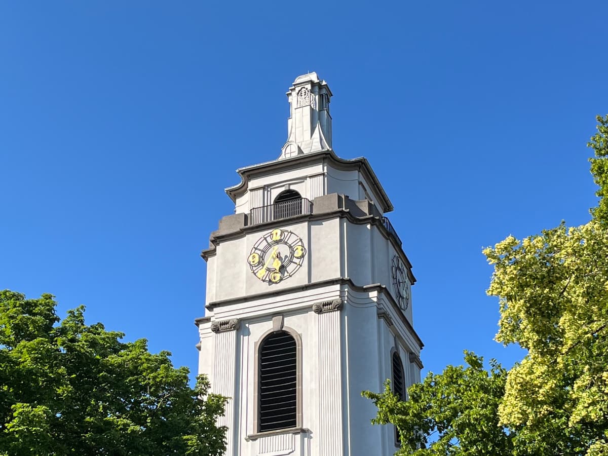 Kirchturm der Gaisburger Kirche