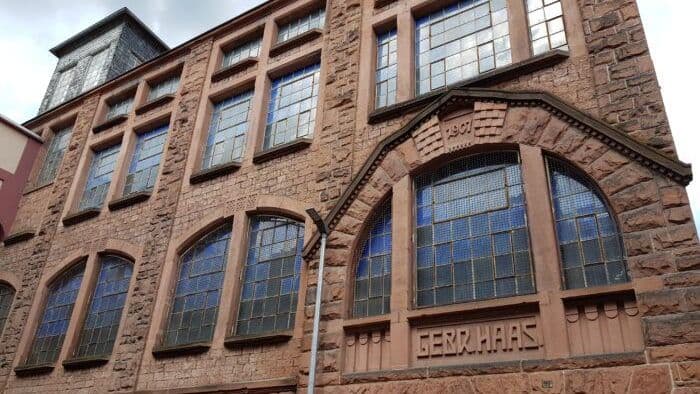 Nordbau der ehemaligen Tuchfabrik Gebrüder Haas